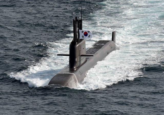 地球上最も威力があると評価される韓国ディーゼル潜水艦「島山安昌浩（ドサン・アン・チャンホ）」　［写真＝防衛事業庁］