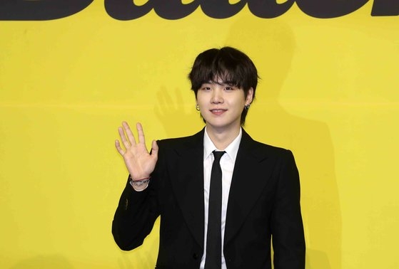 グループＢＴＳ（防弾少年団）のＳＵＧＡ　キム・サンソン記者