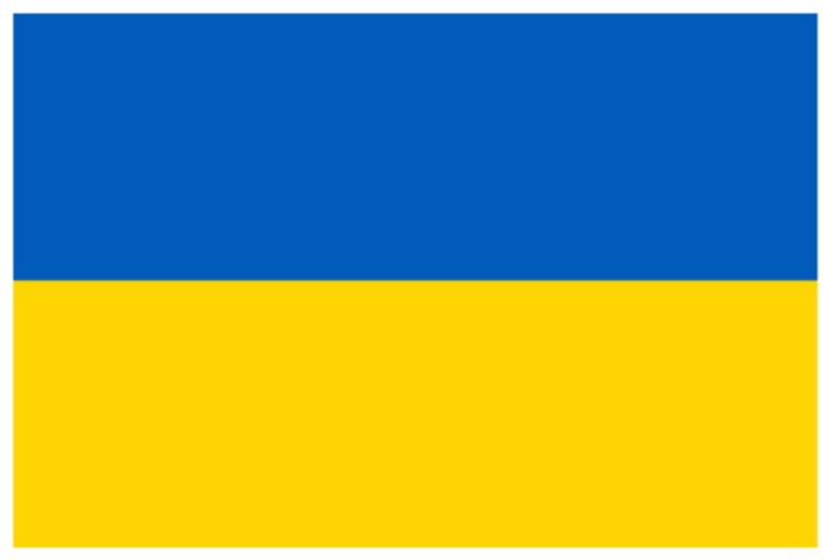 ウクライナの国旗　［Ｐｉｘａｂａｙ］