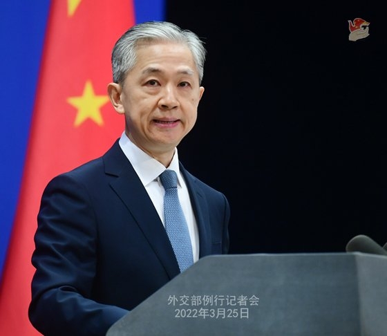 中国外交部の王文斌報道官［写真　中国外交部ウェブサイト］