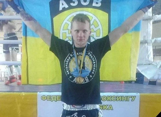 ウクライナのマリウポリでロシア軍と戦い戦死したキックボクシング世界チャンピオン出身マクシム・カガル。［フェイスブック　キャプチャー］
