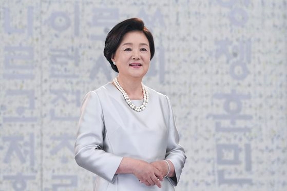 文在寅（ムン・ジェイン）大統領夫人の金正淑（キム・ジョンスク）氏　写真＝青瓦台