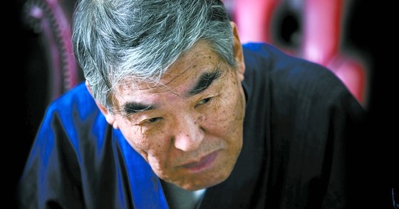 詩人の金芝河（キム・ジハ）氏。［写真　中央フォト］