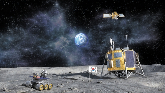韓国が進める月探査の想像図　［写真　韓国航空宇宙研究院］