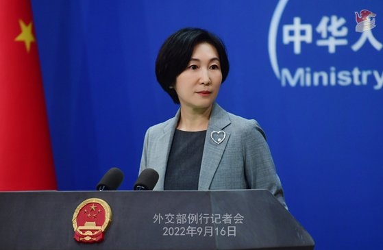 中国外務省の毛寧報道官［写真　中国外務省］
