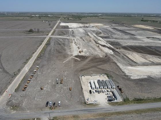 サムスン電子が米テキサス州テイラーで建設に着手した１７０億ドル（約２１兆ウォン）規模のファウンドリー（半導体委託生産）工場の敷地　［写真　サムスン電子］
