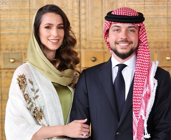 サウジアラビア王室の血縁者と結婚するヨルダン皇太子。［写真　ロイター＝聯合ニュース］