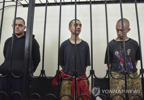死刑を宣告されたウクライナの外国人傭兵。［写真　ＥＰＡ＝聯合ニュース］
