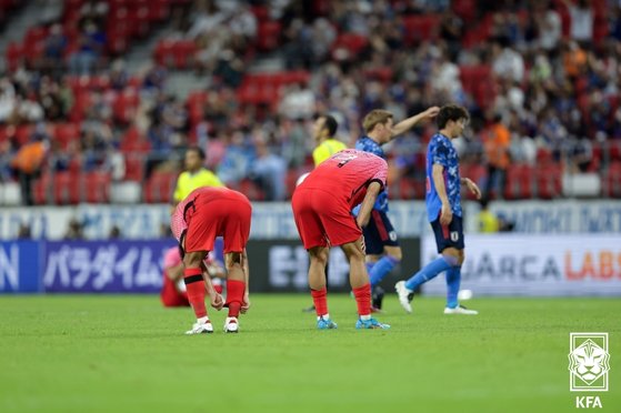 韓国は最近韓日戦で５連敗を記録中だ。［写真　大韓サッカー協会］