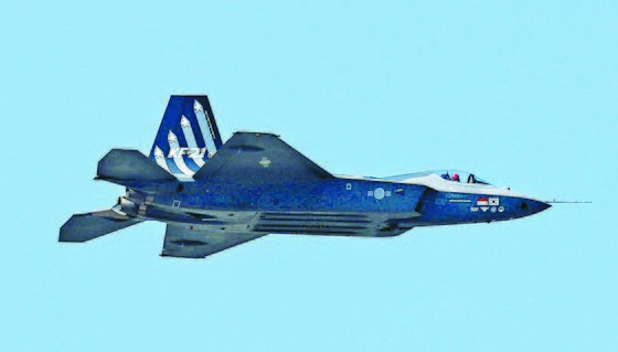 デモ飛行中の韓国型戦闘機ＫＦ－２１　［ニューシス］