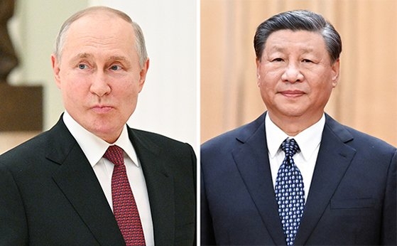 中国の習近平国家主席、ロシアのプーチン大統領