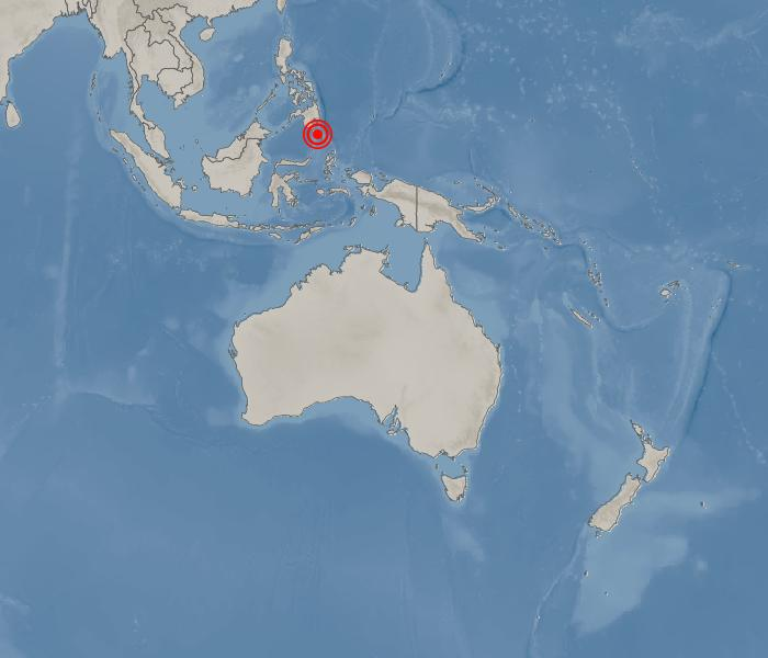 地震が発生したフィリピン地域の位置。［写真　韓国気象庁の公式サイト］