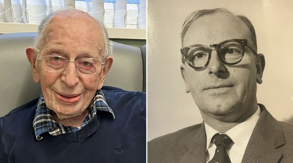 世界最高齢の男性としてギネスブックに登録された英国のジョン・アルフレッド・ティニスウッドさん。［写真　ギネス公式サイト　キャプチャー］