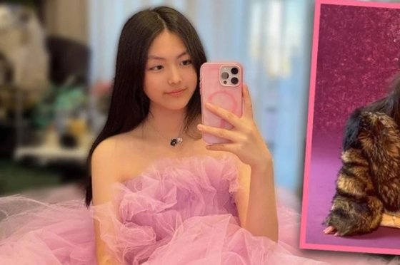 贅沢な生活で論議を呼んだ中国の有名タレント李湘の娘、Ａｎｇｅｌａ王詩齢さん。［ＳＣＭＰ　キャプチャー］