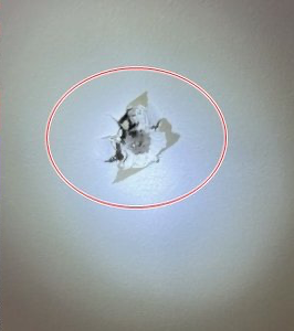 国際宇宙ステーション（ＩＳＳ）のゴミが落下して天井が突き破れた米フロリダ州の民家［写真　米航空宇宙局（ＮＡＳＡ）、Ｘ］