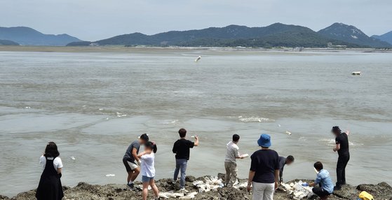 脱北者団体クンセムが７日、仁川江華島（カンファド）でコメ１キロと１ドル紙幣、韓国ドラマが入ったＵＳＢを入れたペットボトル５００個を北側に向かう潮流に合わせて送ったと明らかにした。　［写真　クンセム］