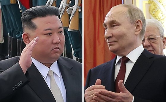 北朝鮮の金正恩国務委員長、ロシアのプーチン大統領