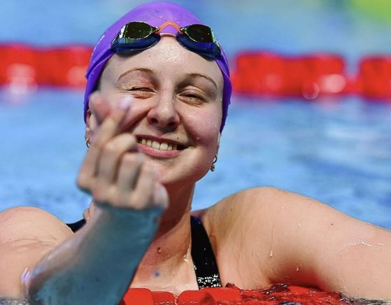 ロシアの水泳選手、エフゲニア・チクノワ［インスタグラム　キャプチャー］