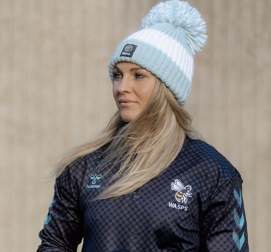 ラグビー７人制女子の英国代表、エーミー・ウィルソンハーディ　［インスタグラム　キャプチャー］