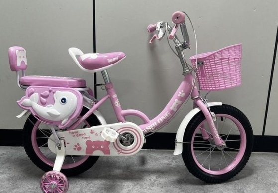 中国ＥＣサイト「アリエクスプレス（ＡｌｉＥｘｐｒｅｓｓ）」で販売している子ども用自転車。［写真　ソウル市］