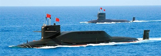 ＳＬＢＭを装着した中国の原子力潜水艦