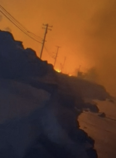 米国西部最大の都市ロサンゼルス（ＬＡ）で発生した大規模な山火事（写真　SNS）