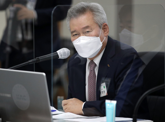 ソン・チャンワン元韓国空港公社社長　［写真　共同取材団］