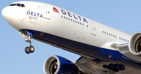 デルタ航空機　［写真　デルタ航空ホームページ］