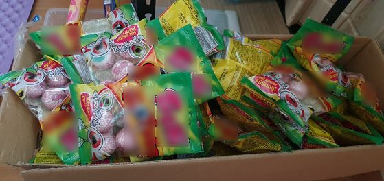 目玉ジェリーの資料写真。［写真　韓国関税庁］