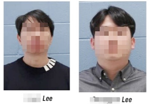 米国で未成年者に接近して買春を試みた韓国国籍の男２人が警察に逮捕された。［米国アラバマ州オペリカ警察Ｘ　キャプチャー］