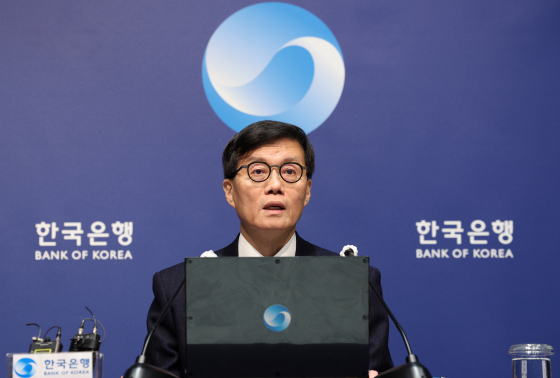 韓国銀行の李昌鏞（イ・チャンヨン）総裁　［写真　共同取材団］