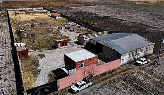 メキシコで発見されたギャングの秘密火葬場とされる場所。 ［写真　ＡＦＰ＝聯合ニュース］
