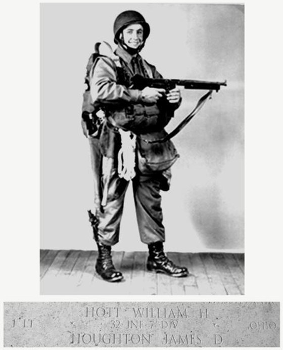   米国防総省が公開したウィリアム・Ｈ・ホット陸軍中尉の写真［写真　米国防総省ホームページ］