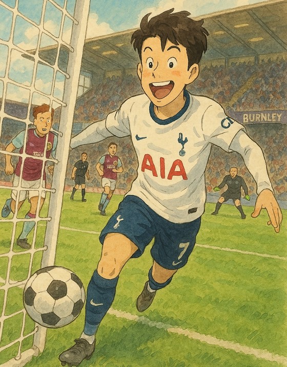   チャットＧＰＴで生成したサッカー選手・孫興慜（ソン・フンミン）のイメージ　［チャットＧＰＴ］