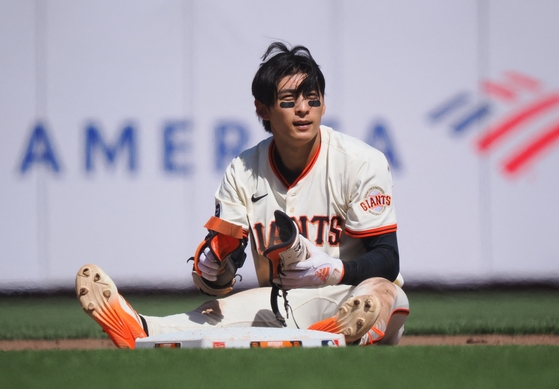 ３安打を放った李政厚（イ・ジョンフ）。現地メディアはナショナルリーグ首位打者候補に挙げた。　［写真　ケリー・Ｌ・コックス］