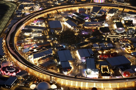   大阪万博が開かれる夢洲の全景［写真　ＡＰ＝ニューシス］