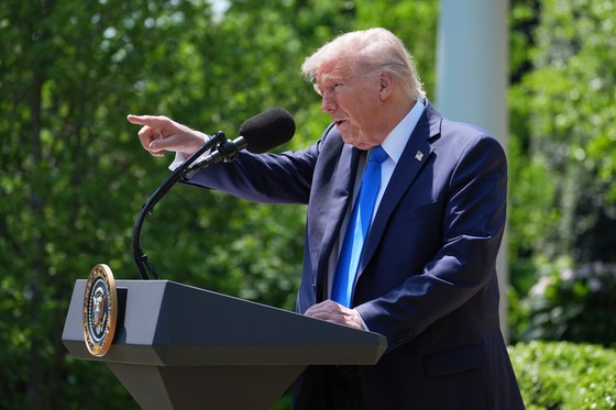 ドナルド・トランプ米大統領。［写真　ＡＰ＝聯合ニュース］