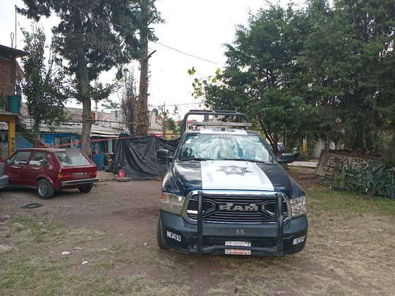 メキシコの警察車両。［ＳＮＳ　キャプチャー］