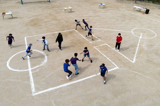 大田（テジョン）のある小学校で生徒たちが遊んでいる。記事の内容と直接的な関係はありません。［写真　ニュース１］