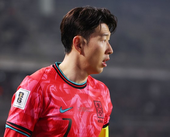 サッカー韓国代表の主将、孫興慜（ソン・フンミン）　［聯合ニュース］