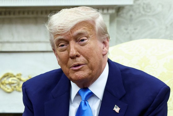 米国のドナルド・トランプ大統領。［写真　ロイター＝聯合ニュース］