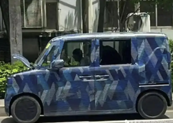 ＢＹＤが日本市場に発売すると予想される「軽ＥＶ」テストカーのスパイショット。［百度　キャプチャー］