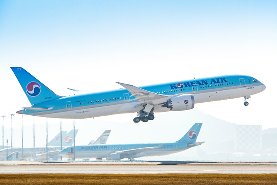 大韓航空ボーイング７８７－９旅客機。［写真　聯合ニュース］