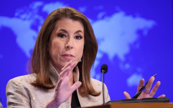 米国務省のタミー・ブルース報道官。［写真　ロイター＝聯合ニュース］