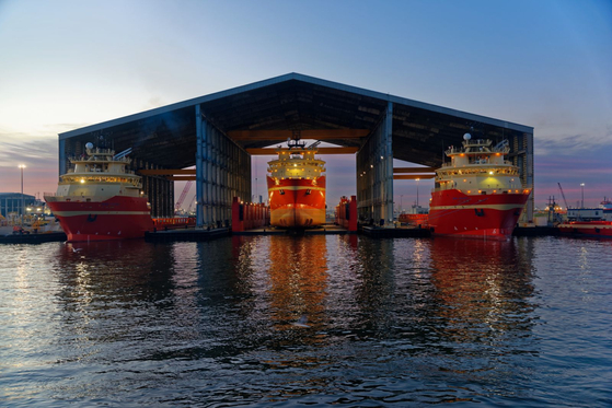 エジソン・シュエスト・オフショアの造船所全景。［写真　ＨＤ現代］