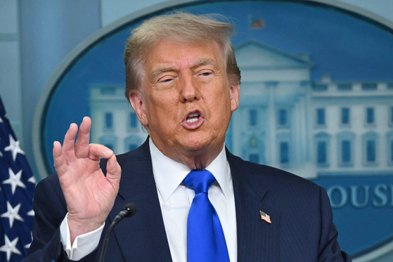 米国のドナルド・トランプ大統領。［写真　ＡＦＰ＝聯合ニュース］