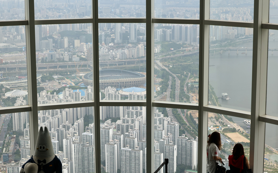  ソウルの江南区・瑞草区・松坡区のマンション。［写真　聯合ニュース］