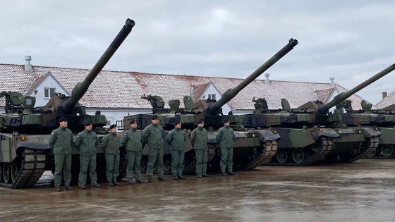 ポーランド陸軍第２０機械化旅団のＫ２戦車　［ポーランド国防省］