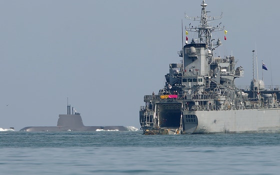 韓国海軍の揚陸艦「香炉峰（ヒャンロボン）」の資料写真。［写真　聯合ニュース］