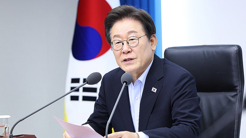 李在明大統領。［写真　大統領室写真記者団］